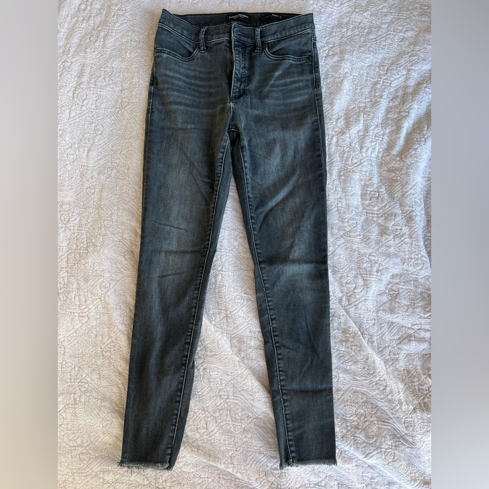 Black/Grey Ankle skinny jeans